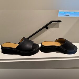 Madewell Black Slide Sandals